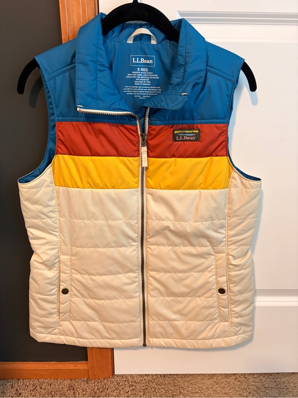 L.L. Bean Colorblock Puffer Vest